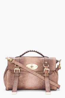 Mulberry Brown Leather Alexa Furry Printed Bag - Lyst