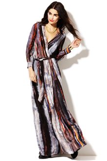 Vince Camuto Belted Maxi Dress - Lyst