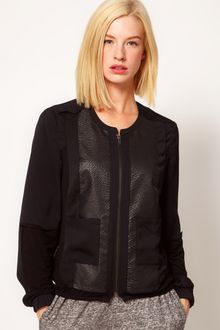ASOS Collection Asos Bomber Jacket with Contrast Panelling - Lyst