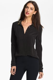 Equipment Lowe Embellished Silk Shirt - Lyst