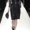 Mulberry Paneled Leather and Lace Dress in Black - Lyst