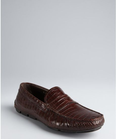 prada patent leather driving loafers