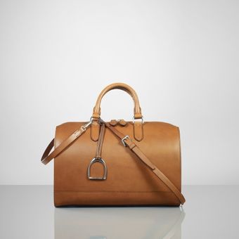 Ralph Lauren Vachetta Stirrup Boston Bag - Lyst