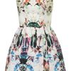 Topshop Camo Print Lantern Dress in Floral (multi) - Lyst