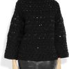 Valentino Beaded Cableknit Wool Sweater in Black - Lyst