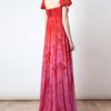 Alexander Mcqueen Floral Printed Chiffon Bustier Gown in Red (red multi) - Lyst