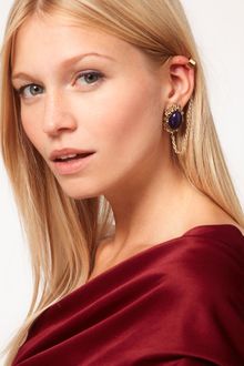 Asos Filigree Stone Link Ear Cuff - Lyst