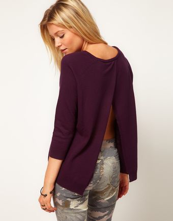 ASOS Collection Jumper with Pleat Back - Lyst