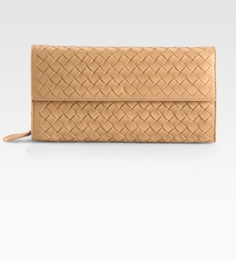 Bottega Veneta Foldover Wallet - Lyst