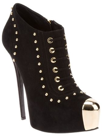 Gianmarco Lorenzi Studded Bootie - Lyst