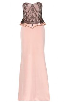 Marchesa Notte Marchesa Notte Strapless Evening Gown - Lyst