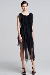 Nina Ricci Feather chiffon Dress