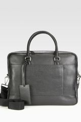 Prada Textured Leather Briefcase