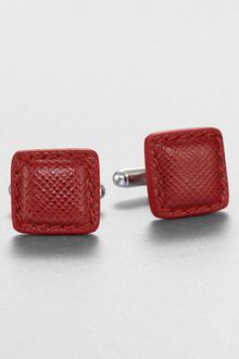 Prada Square Saffiano Cuff Links - Lyst