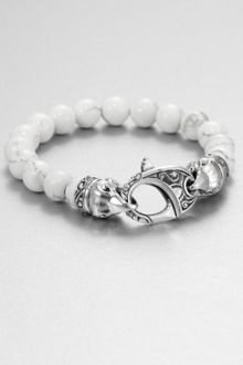 Stephen Webster Raven Head Beaded Bracelet - Lyst