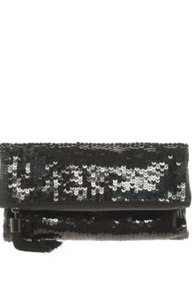Asos Foldover Sequin Clutch Bag - Lyst