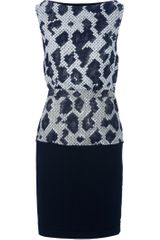 Balenciaga Contrast Panel Knit Dress