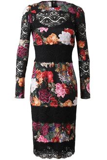 Dolce & Gabbana Tapestry Printed Silk Cotton Dress - Lyst