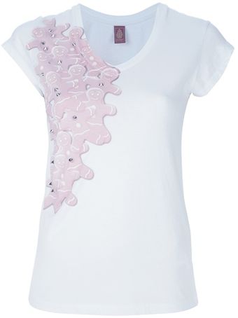 Dondup Studded Print Tshirt - Lyst