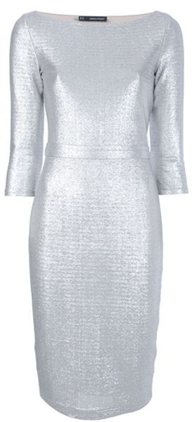 DSquared2 Metallic Body Con Dress - Lyst