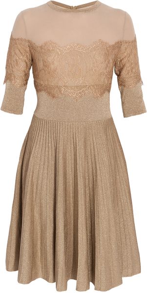 Elie Saab Three-Quarter Sleeved Dress - Lyst