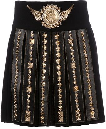 Fausto Puglisi Embellished Pleated Skirt - Lyst