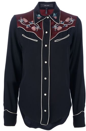 Isabel Marant Embroidered Western Shirt - Lyst