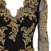 Karen Millen Baroque Mesh Dress in Black - Lyst