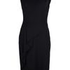 Matthew Williamson Beaded Ruched Shoulder Dress in Black - Lyst