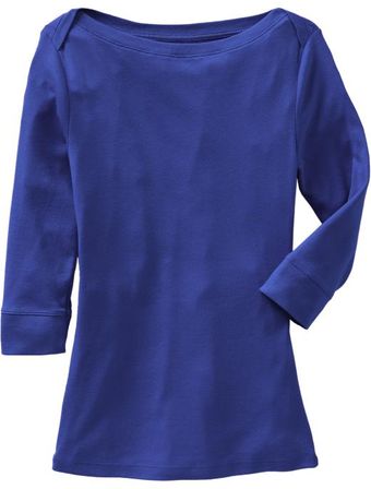 Old Navy Lightweight Boatneck Tee - Lyst