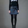Proenza Schouler Woven Mini Skirt in Blue - Lyst