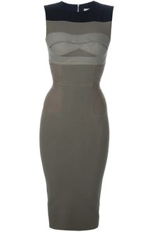 Victoria Beckham Sleeveless Pencil Dress - Lyst