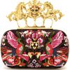 Alexander Mcqueen Embroidered Satin Box Clutch in Multicolor (multi) - Lyst