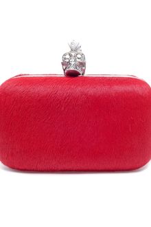 Alexander McQueen Ponyskin and Swarovski Crystal Box Clutch - Lyst