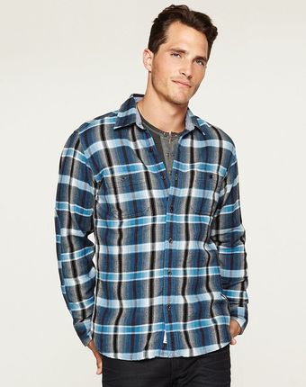 Lucky Brand Wilcox Plaid Twopocket Shirt - Lyst