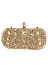 Marchesa Lily Embroidered Clutch Bag