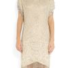 Matthew Williamson Swarovski Crystal Embellished Silk Chiffon Dress in Gold (champagne) - Lyst