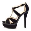 Michael Kors Gideon Tstrap Sandal in Black (slate) - Lyst