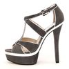 Michael Kors Gideon Tstrap Sandal in Black (slate) - Lyst
