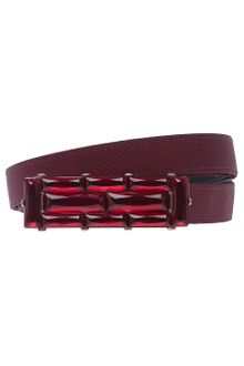 Oscar de la Renta Geometric Buckle Belt - Lyst