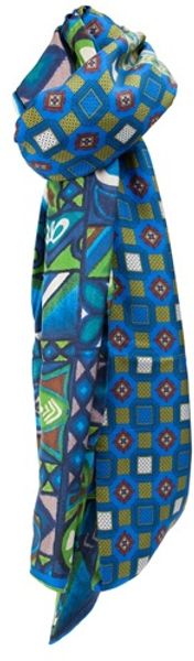 Pierre Louis Mascia Geometric Floral Print Unisex Scarf - Lyst