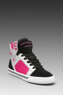 Supra Skytop Sneaker in Blacksilverpink - Lyst