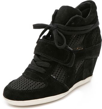 Ash Bowie Wedge Sneakers with Mesh Insets - Lyst