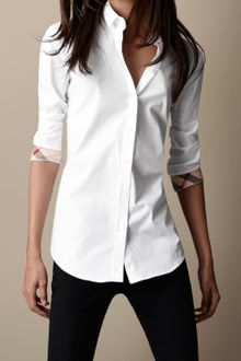 Burberry Brit Slim Fit Check Cuff Shirt - Lyst