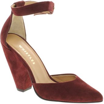 Whistles Mai Tai Ankle Strap Court Shoes - Lyst