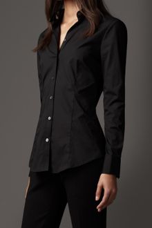 Burberry Slim Fit Check Cuff Shirt - Lyst