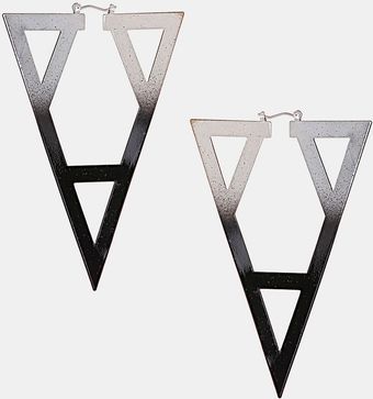 Topshop Ombré Geo Cutout Earrings - Lyst
