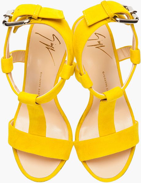 yellow giuseppe heels
