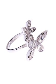 Karen Millen Karen Millen Butterfly Flower Ring - Lyst
