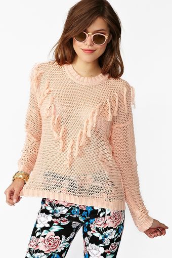Nasty Gal Fringed Knit - Lyst